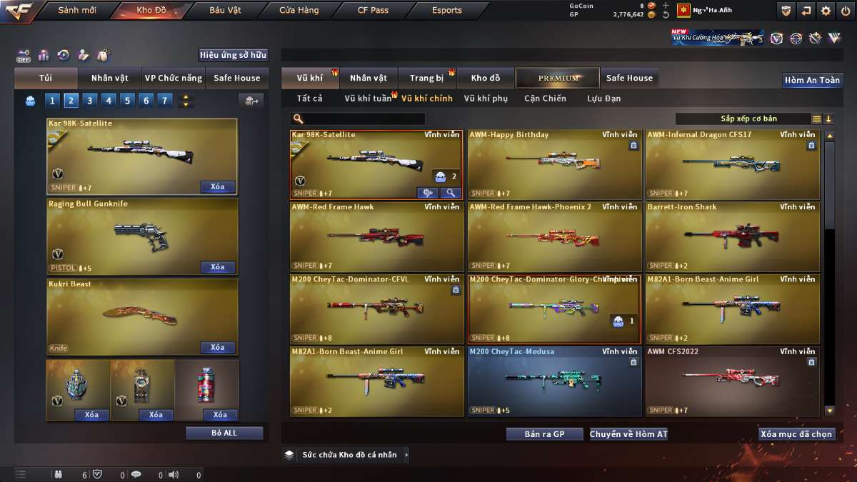 shop acc cf uy tin gia re